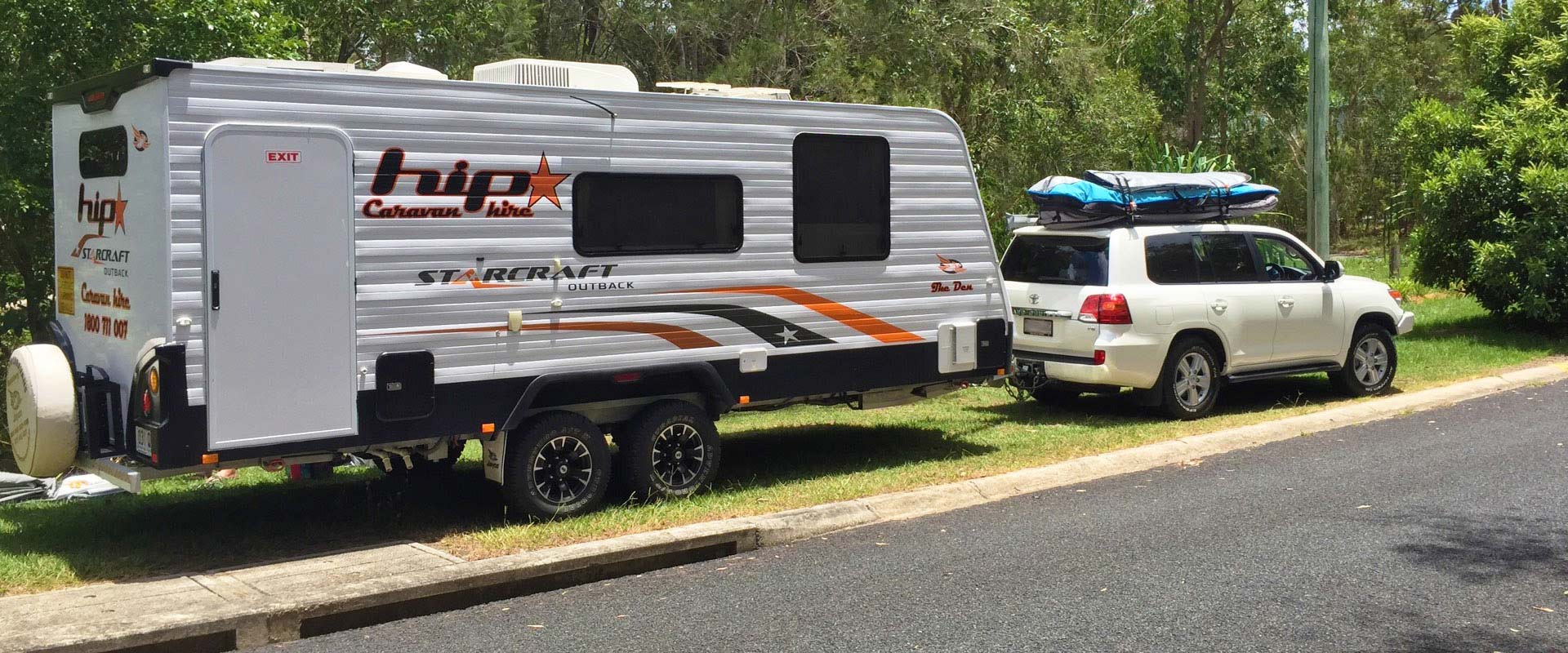 Let the adventure begin! Hip Caravan Hire QLD Sunshine Coast, Gold